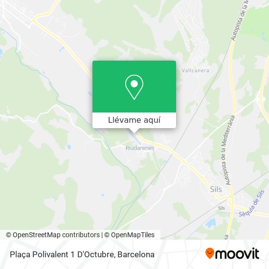 Mapa Plaça Polivalent 1 D'Octubre
