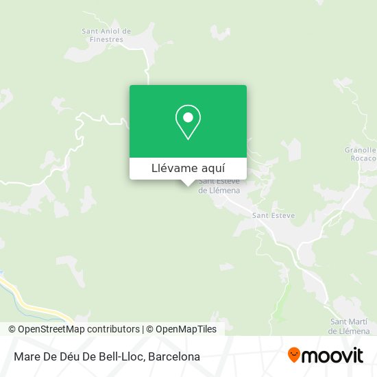 Mapa Mare De Déu De Bell-Lloc