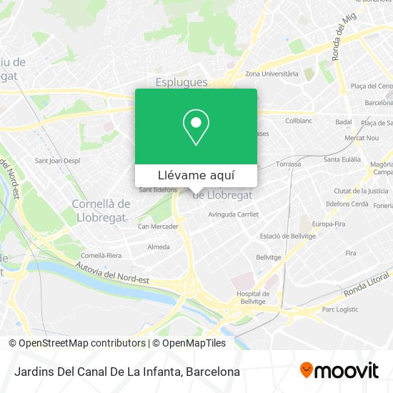 Mapa Jardins Del Canal De La Infanta