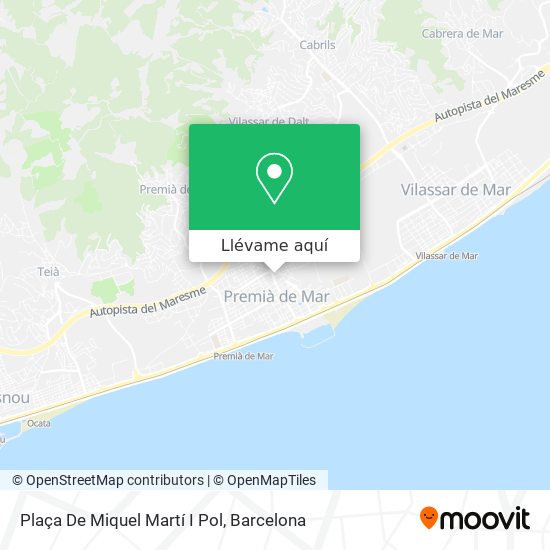 Mapa Plaça De Miquel Martí I Pol