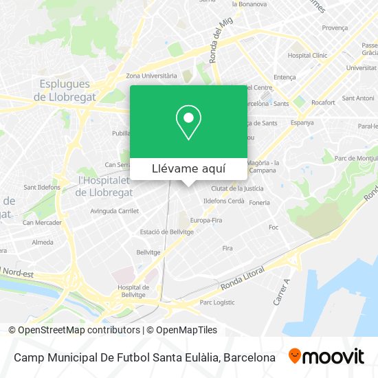 Mapa Camp Municipal De Futbol Santa Eulàlia