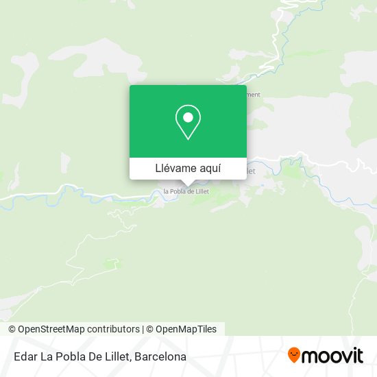 Mapa Edar La Pobla De Lillet
