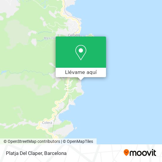 Mapa Platja Del Claper