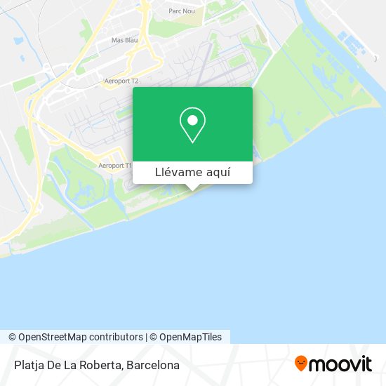 Mapa Platja De La Roberta