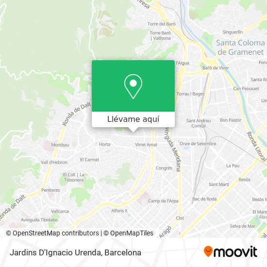 Mapa Jardins D'Ignacio Urenda