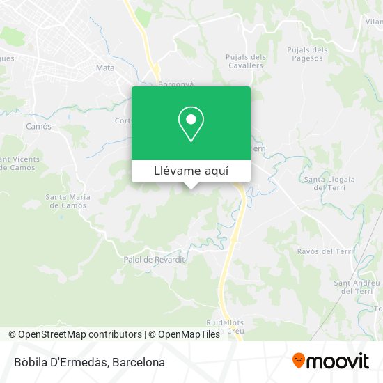 Mapa Bòbila D'Ermedàs
