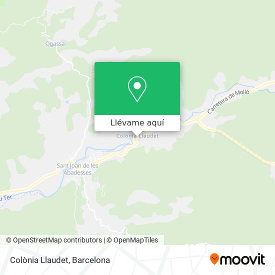 Mapa Colònia Llaudet