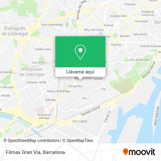 Mapa Filmax Gran Via