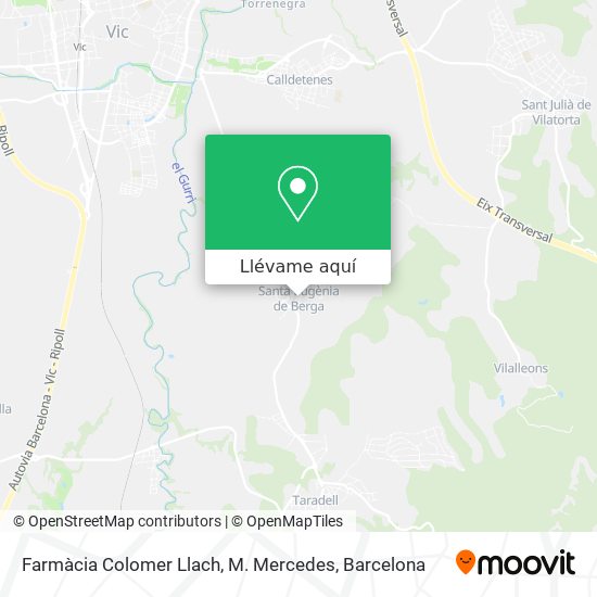Mapa Farmàcia Colomer Llach, M. Mercedes