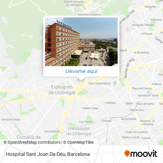 Mapa Hospital Sant Joan De Déu