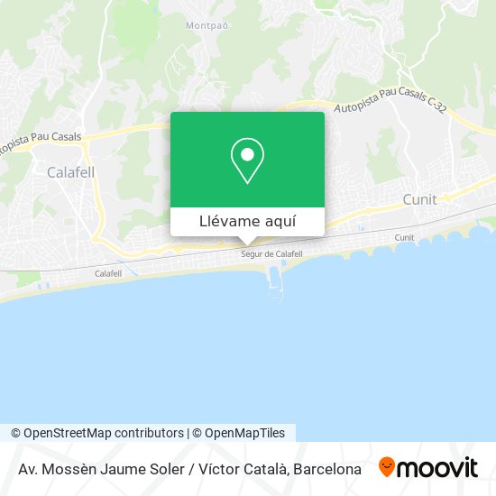 Mapa Av. Mossèn Jaume Soler / Víctor Català