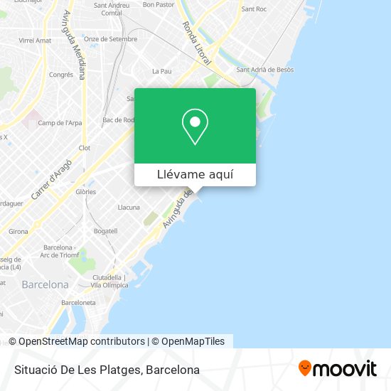 Mapa Situació De Les Platges