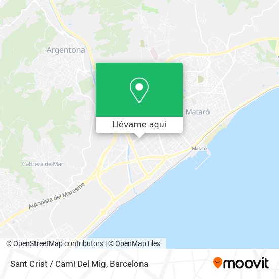 Mapa Sant Crist / Camí Del Mig