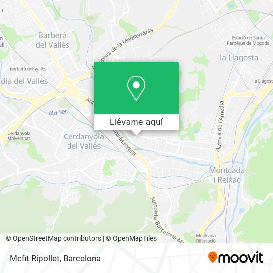 Mapa Mcfit Ripollet