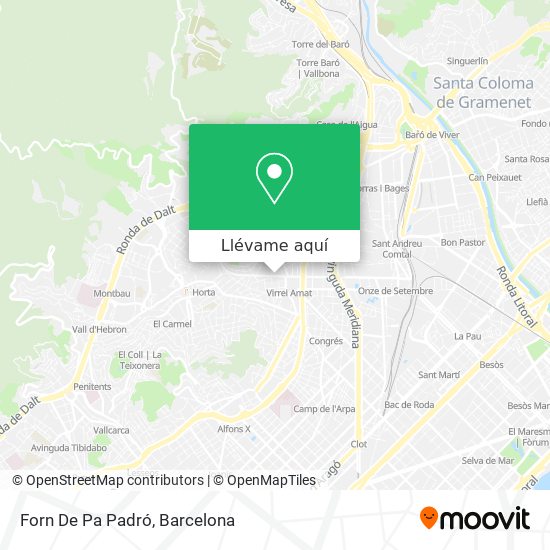 Mapa Forn De Pa Padró
