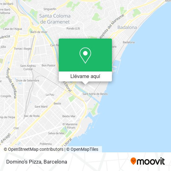 Mapa Domino's Pizza