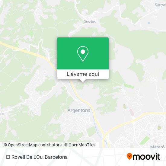 Mapa El Rovell De L'Ou