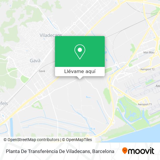 Mapa Planta De Transferència De Viladecans