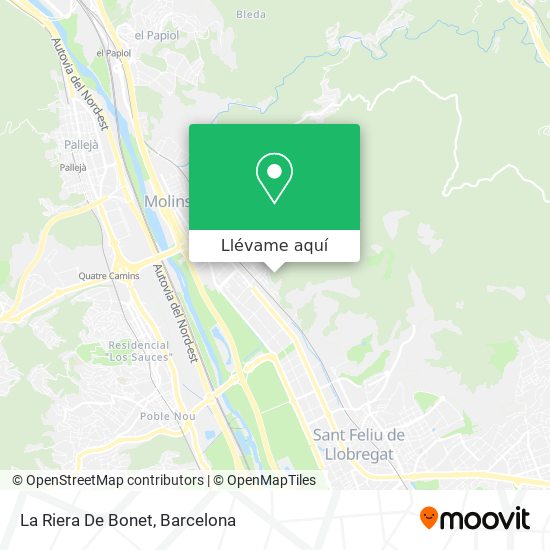 Mapa La Riera De Bonet