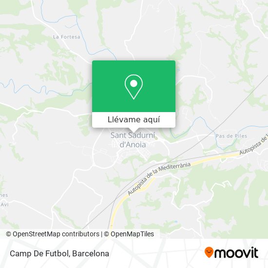 Mapa Camp De Futbol
