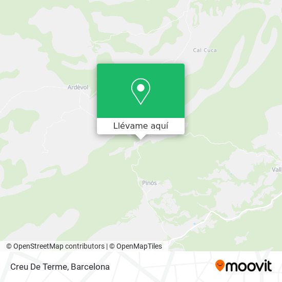Mapa Creu De Terme