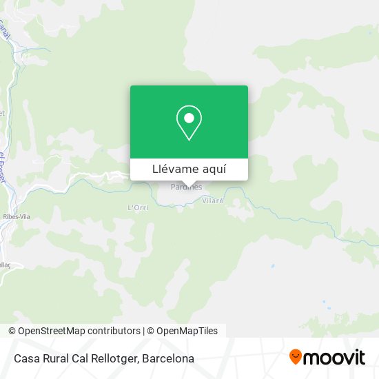 Mapa Casa Rural Cal Rellotger