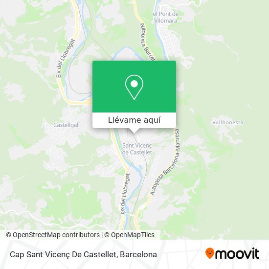 Mapa Cap Sant Vicenç De Castellet