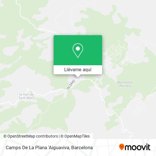 Mapa Camps De La Plana 'Aiguaviva