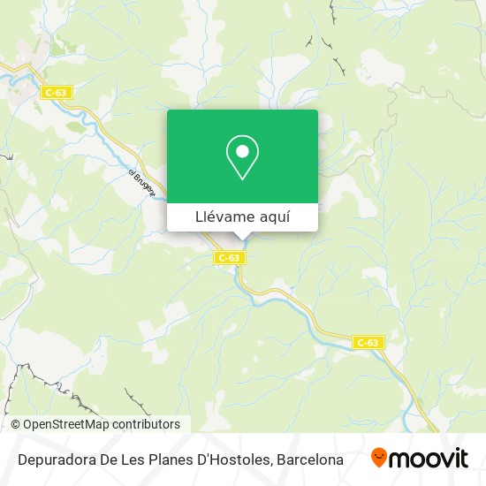 Mapa Depuradora De Les Planes D'Hostoles