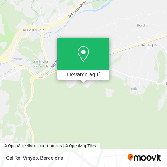 Mapa Cal Rei Vinyes