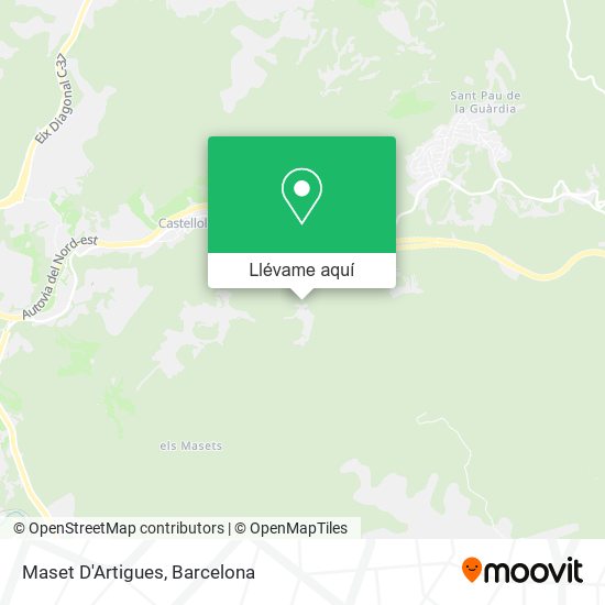 Mapa Maset D'Artigues