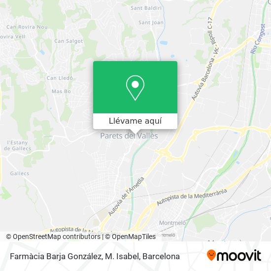 Mapa Farmàcia Barja González, M. Isabel