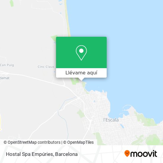 Mapa Hostal Spa Empúries