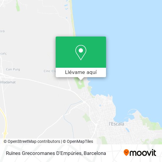 Mapa Ruïnes Grecoromanes D'Empúries