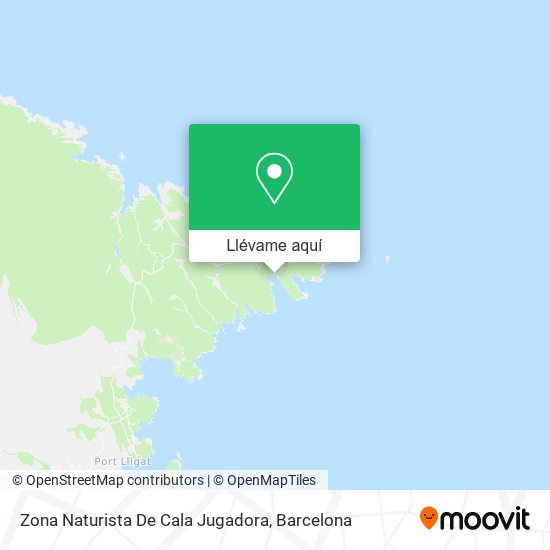 Mapa Zona Naturista De Cala Jugadora
