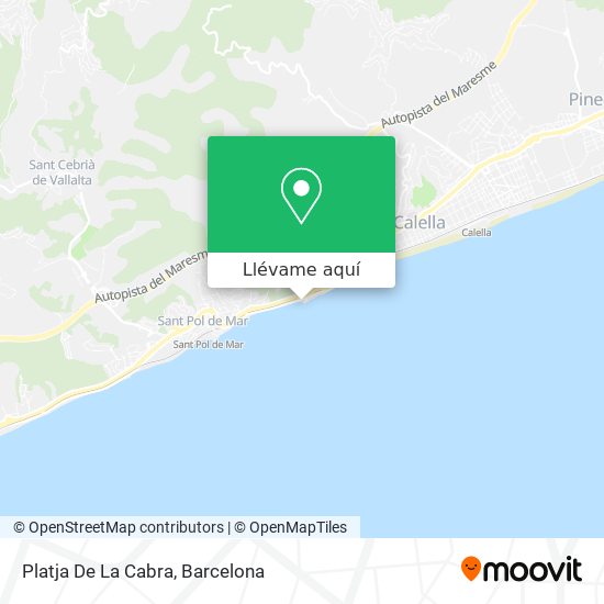 Mapa Platja De La Cabra