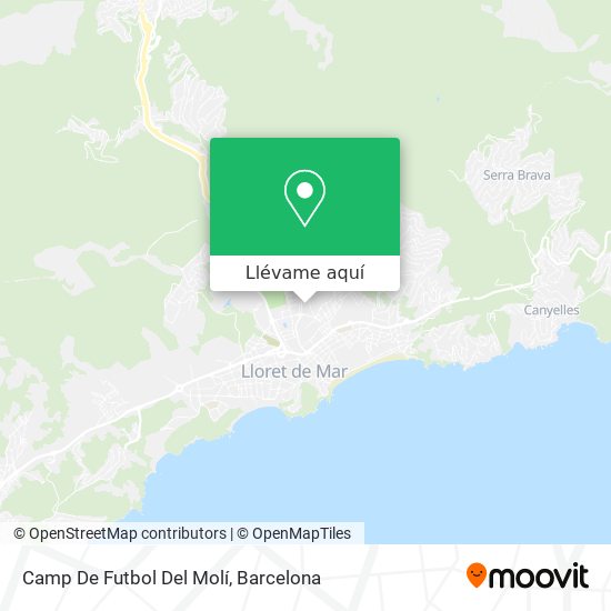 Mapa Camp De Futbol Del Molí