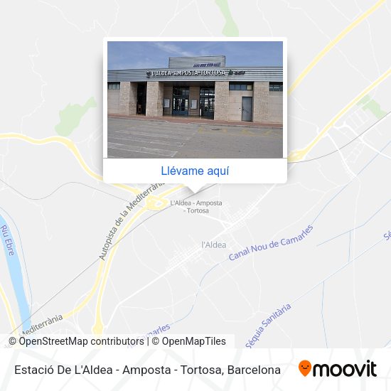 Mapa Estació De L'Aldea - Amposta - Tortosa