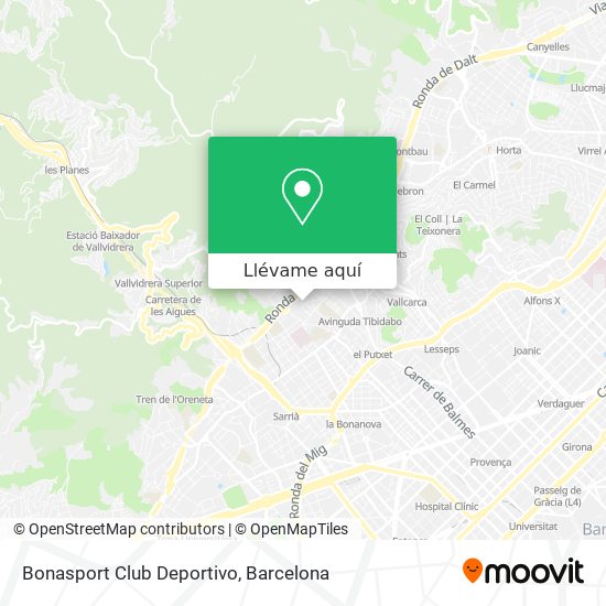 Mapa Bonasport Club Deportivo