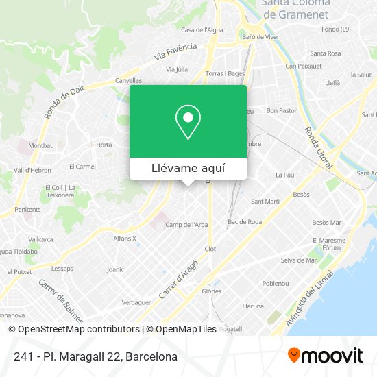 Mapa 241 - Pl. Maragall 22