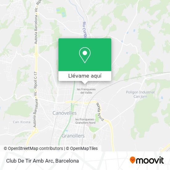 Mapa Club De Tir Amb Arc