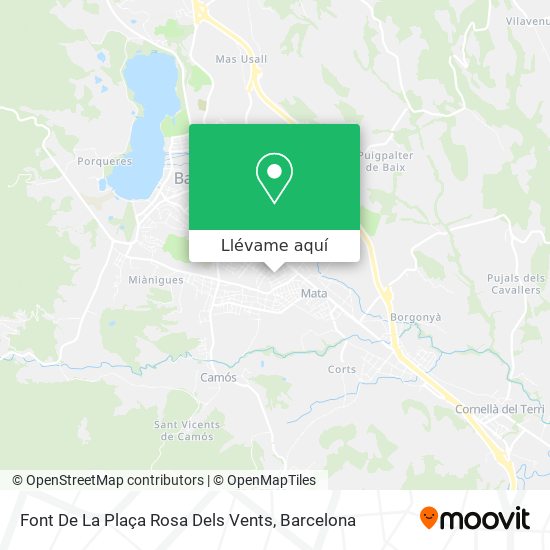 Mapa Font De La Plaça Rosa Dels Vents