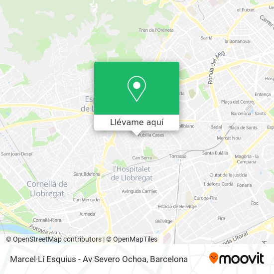 Mapa Marcel·Lí Esquius - Av Severo Ochoa