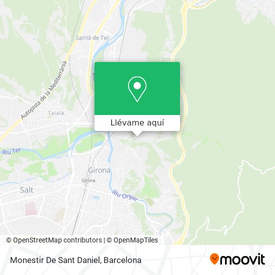 Mapa Monestir De Sant Daniel
