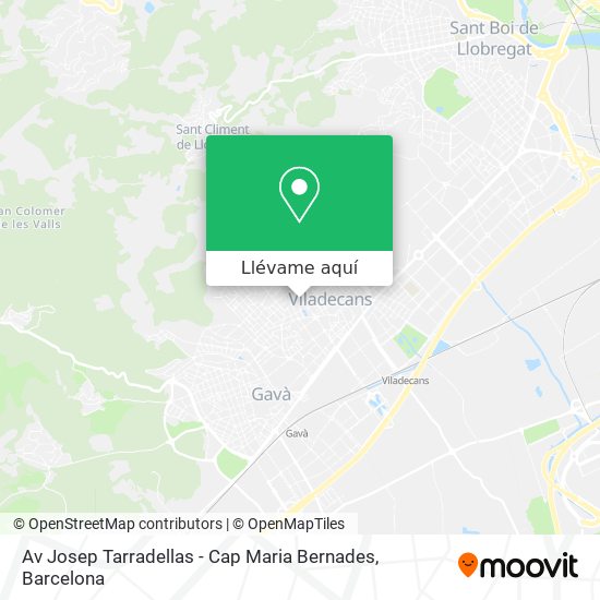 Mapa Av Josep Tarradellas - Cap Maria Bernades