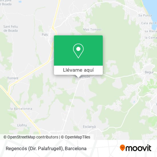 Mapa Regencós (Dir. Palafrugell)