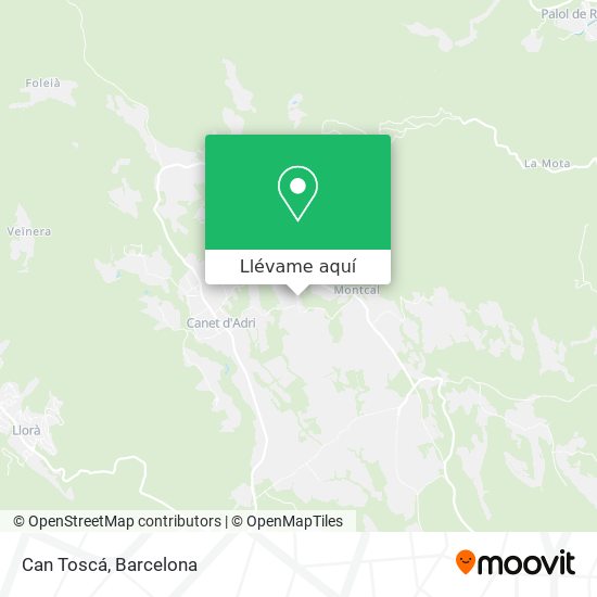 Mapa Can Toscá