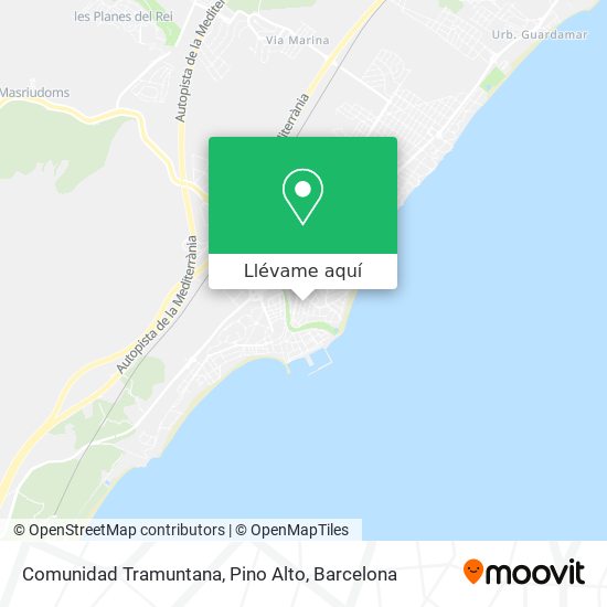 Mapa Comunidad Tramuntana, Pino Alto