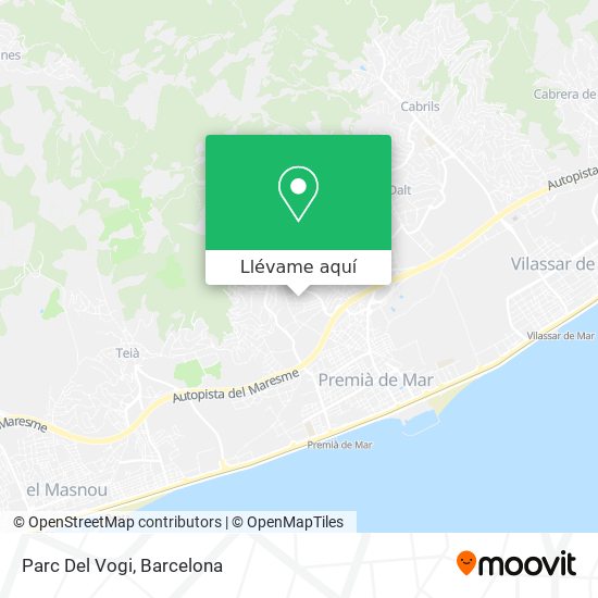 Mapa Parc Del Vogi