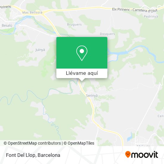 Mapa Font Del Llop